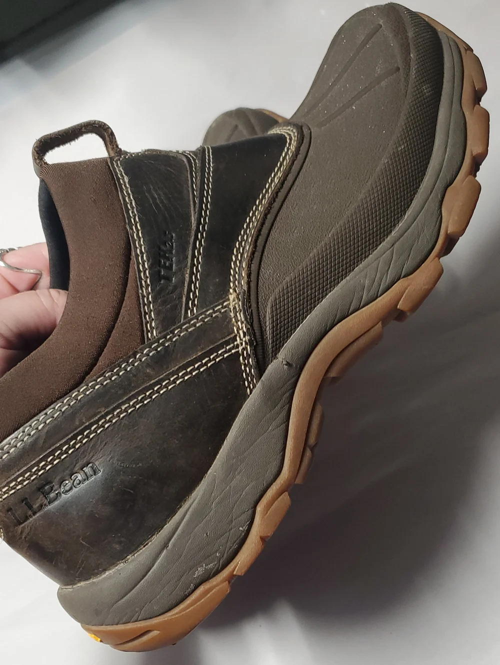 L.L Bean Men's Storm Chaser 5 Slip-On Outdoor Shoe - Brown Size 10.5 Gorpcore